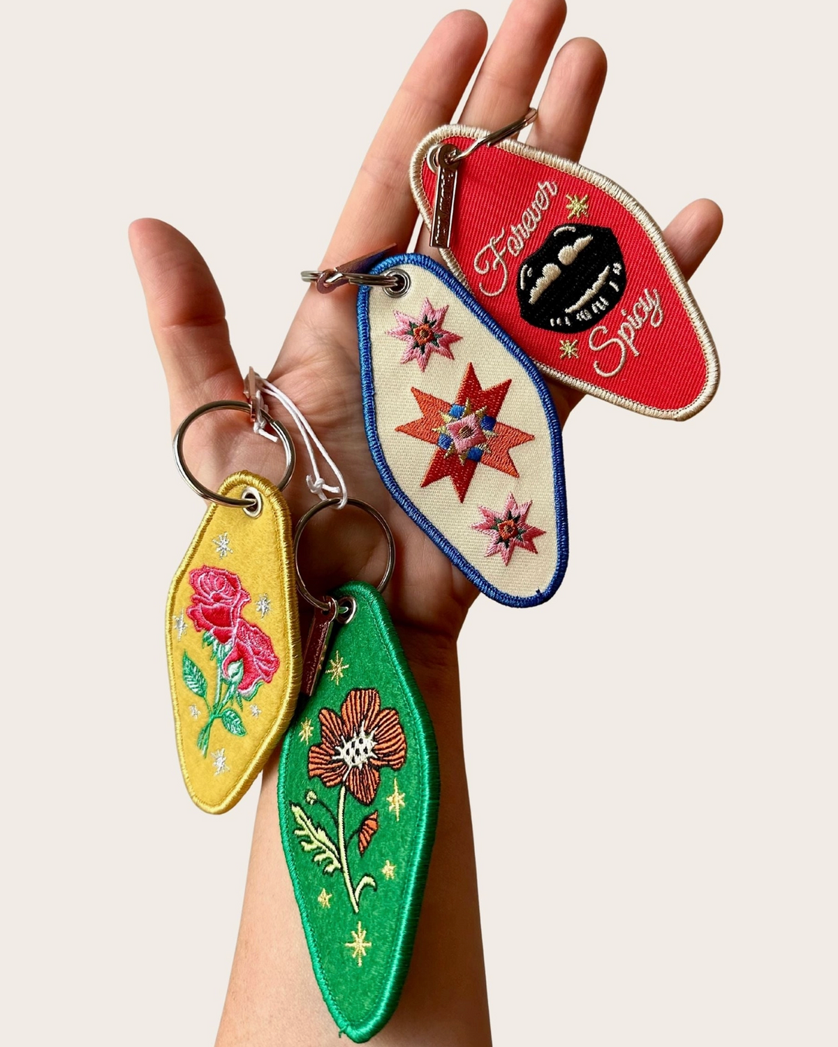 Embroidered Keychain - Burnout