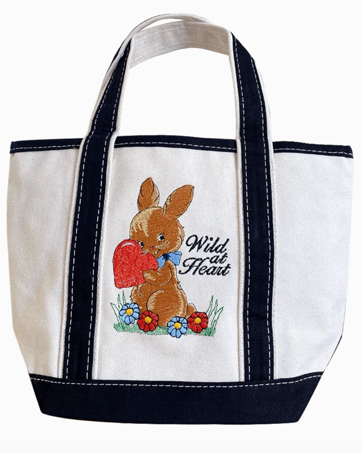 Mini Canvas Tote Bag - Burnout