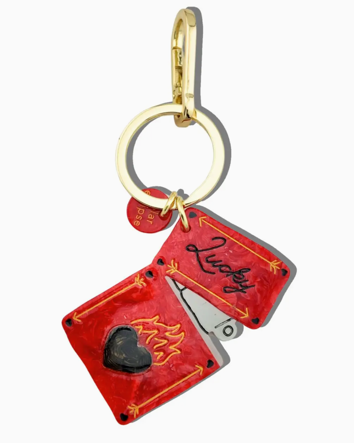 Hand-Painted Bag Charm - Burnout