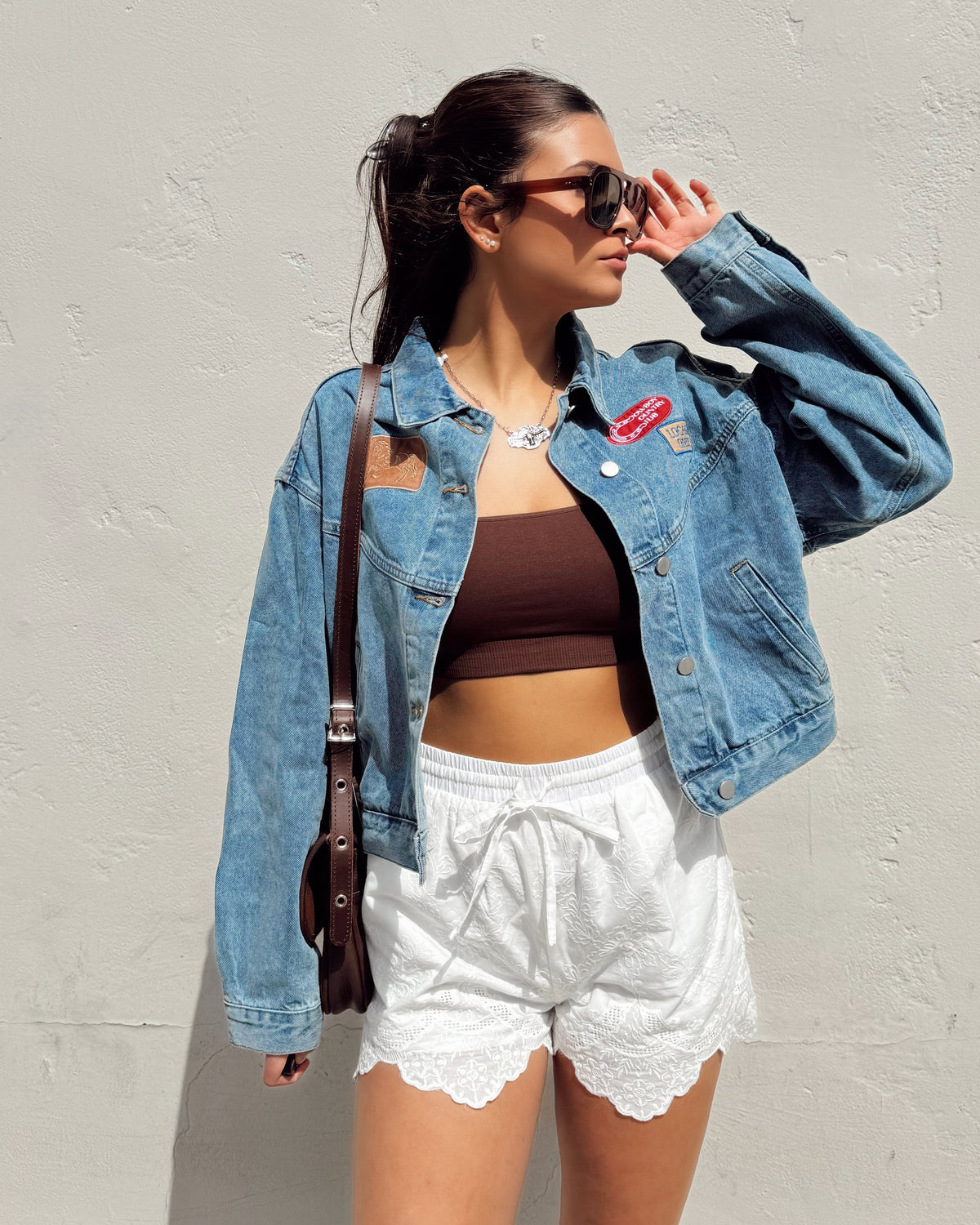 Eyelet Boxer Shorts - Burnout