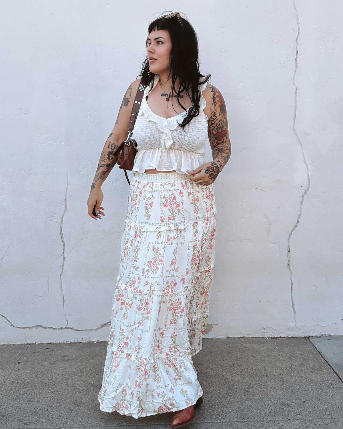 Garden Maxi Skirt - Burnout