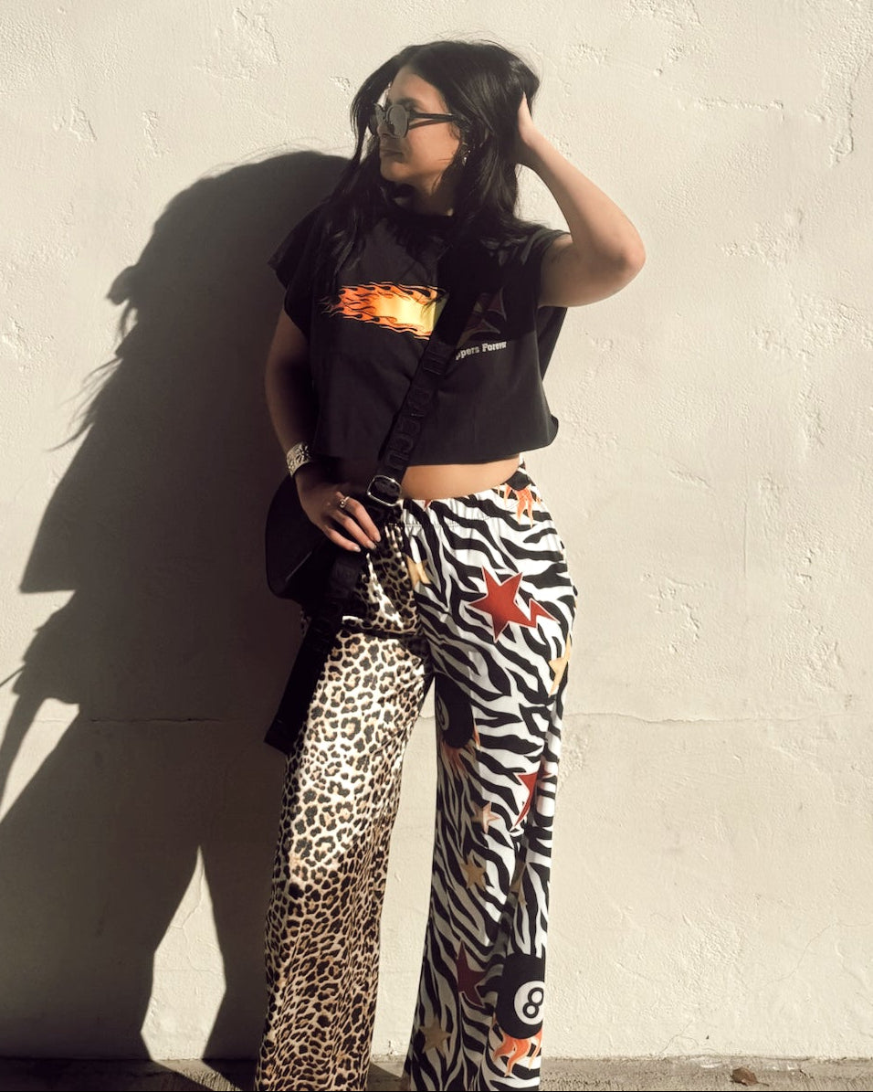 Wild Thing Wide Leg Pants - Burnout