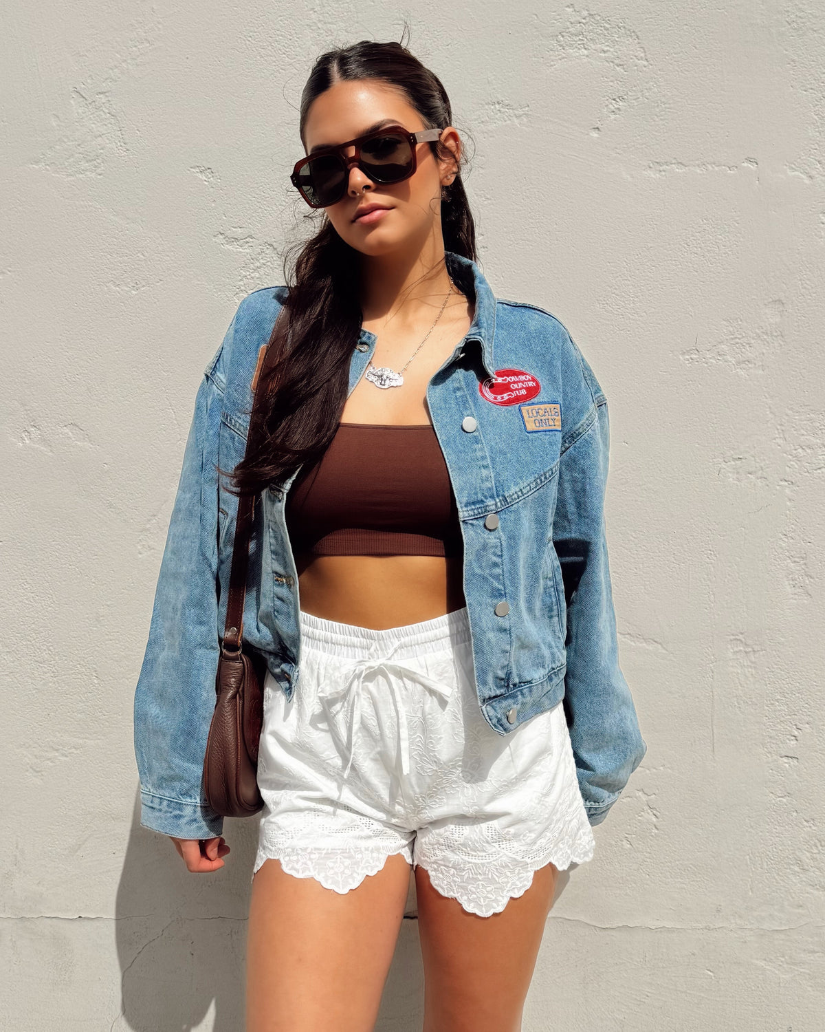 Eyelet Boxer Shorts - Burnout