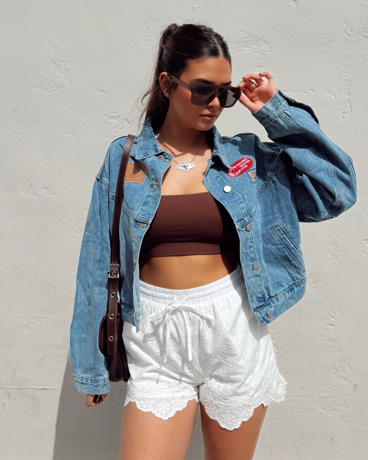 Eyelet Boxer Shorts - Burnout