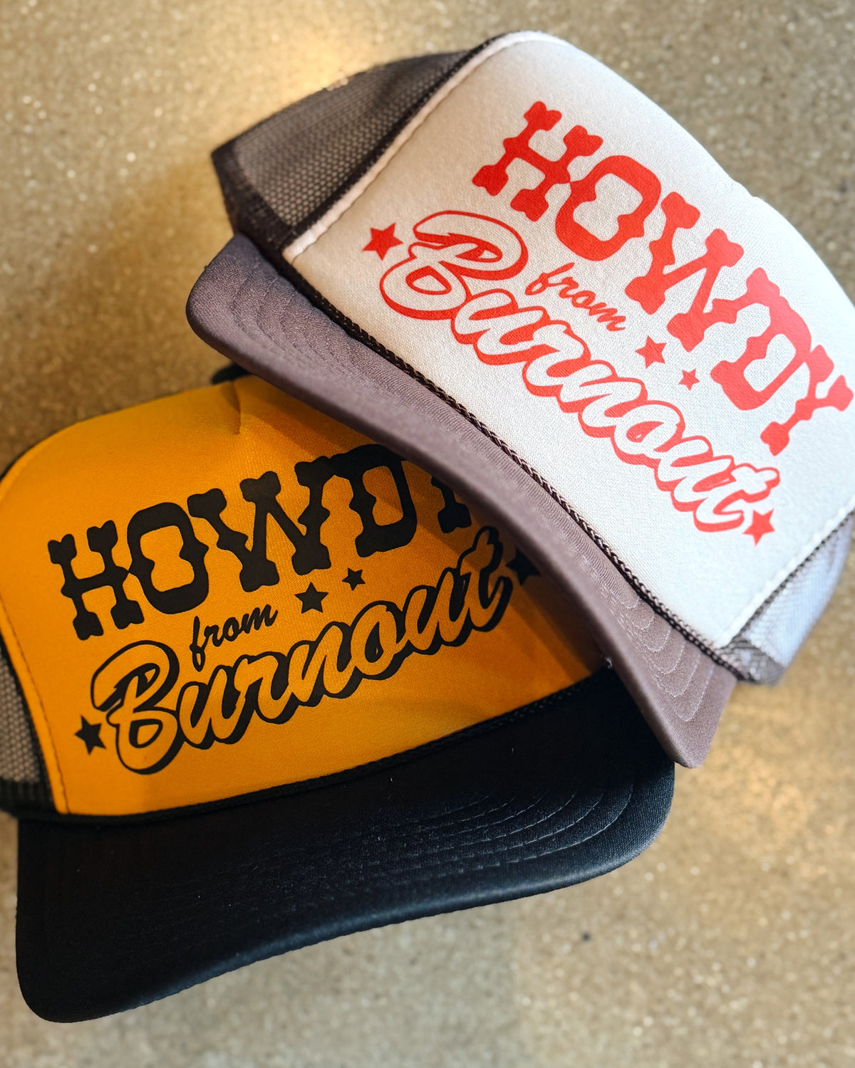 Howdy Burnout Trucker Hat - Burnout