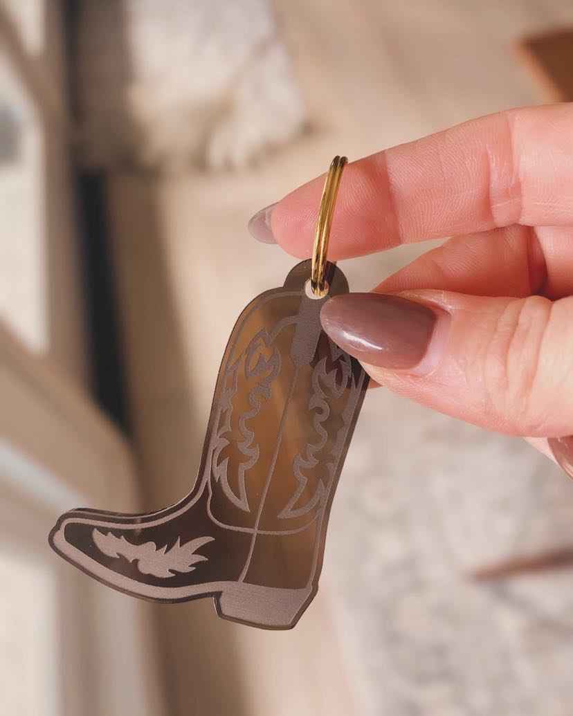 Western Acrylic Keychain